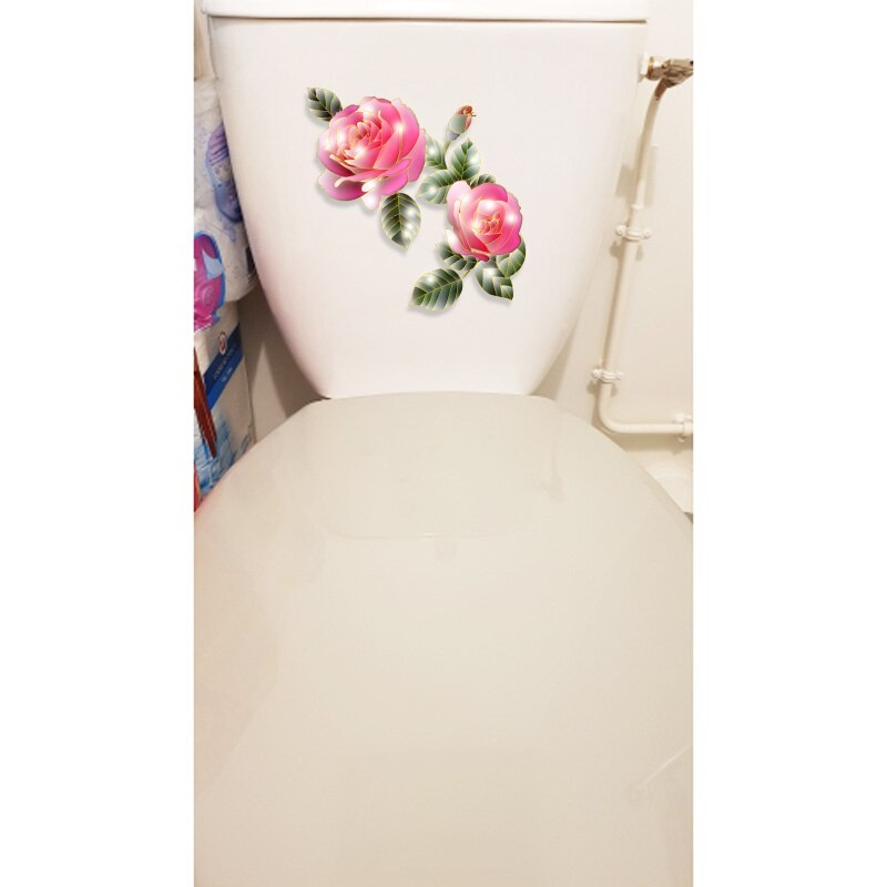 Stickers Pour Couvercle De Toilette – Autocollants Déco Salle De Bain – Bleu 35x40cm