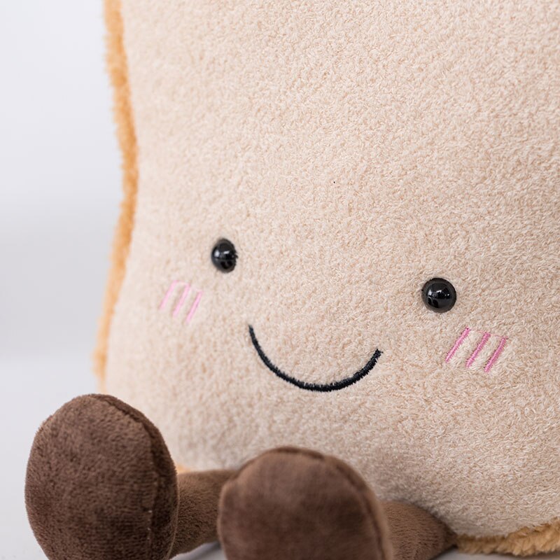 Juguete de peluche gigante para niños, muñeco suave de felpa, pan tostado, Pretzel, Croissant, Baguette, relleno de comida rápida, de cumpleaños