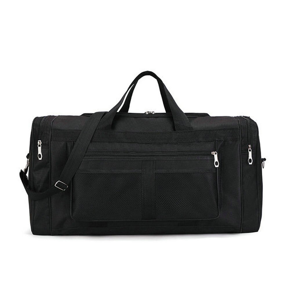 Mode Mannen Toevallige Reistas Draagbare Fitness Bagage Tas Mannen Crossbody Schoudertas B46-05: Black