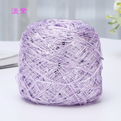 100g/ball Shiny Sequin Yarn Colorful Crochet Thin Thread Yarn for Hand Knitting Sweater Shawl Yarn DIY Crochet Hook Thread