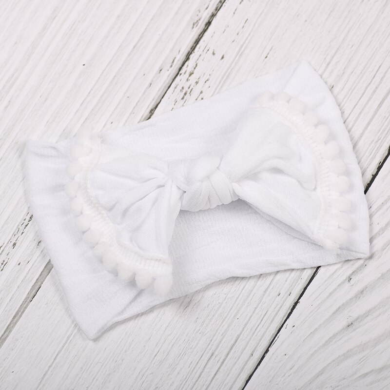 Focusnorm baby peuter schattige meisjes strik haarband elastische tulband knoop konijn hoofdband hoofddeksel haarspeld strik voor meisjes hoofdbanden: F