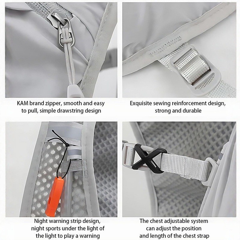 Leichter, atmungsaktiver draussen-Sport-Rucksack, elastische Trinkweste, Wasserbeutel-Pack für Radfahren, Laufen, Wandern, Marathon-.