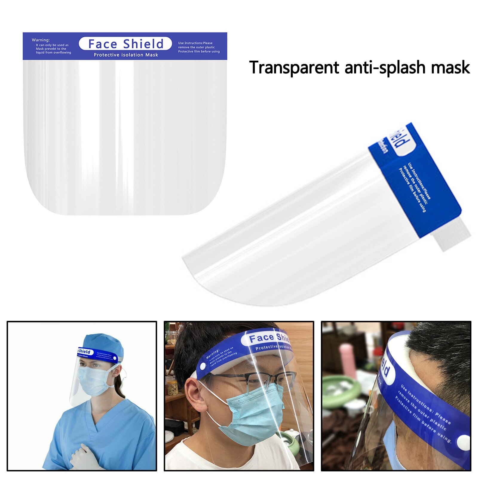 Artudatech Full Face Shield Clear Bril Stofdicht Bescherm Ogen Tool Cover
