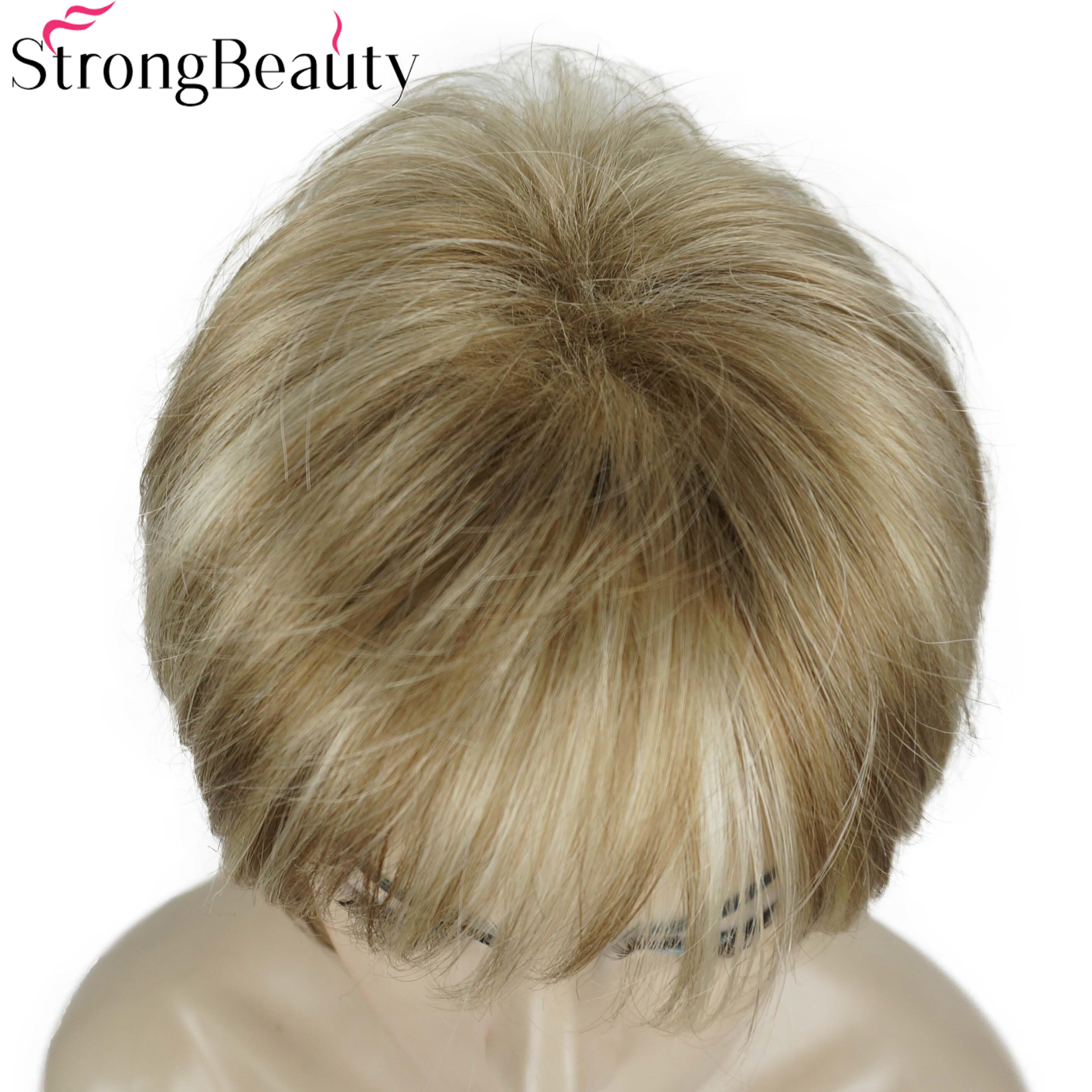 StrongBeauty Synthetic Wig Short Straight Wigs Women's Hair Natural Wig