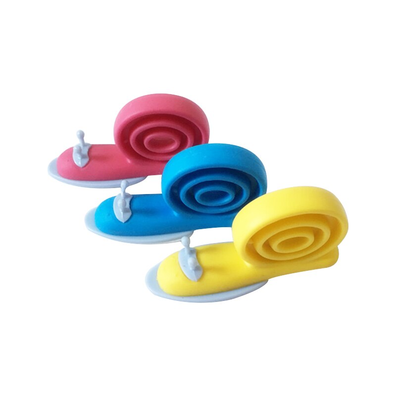 Soft Plastic Baby Home Safety Door Stopper Baby Safety Cute Safe Cartoon Snail Shape Door Stop Anti-pinch Hand Child Protector: 3pcs all colors