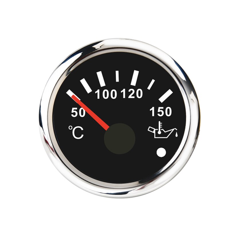 50~150 Celsius Oil Temp Gauge With Red Backlight &amp;Sensor for Boat Car Oil Temperature Gauge