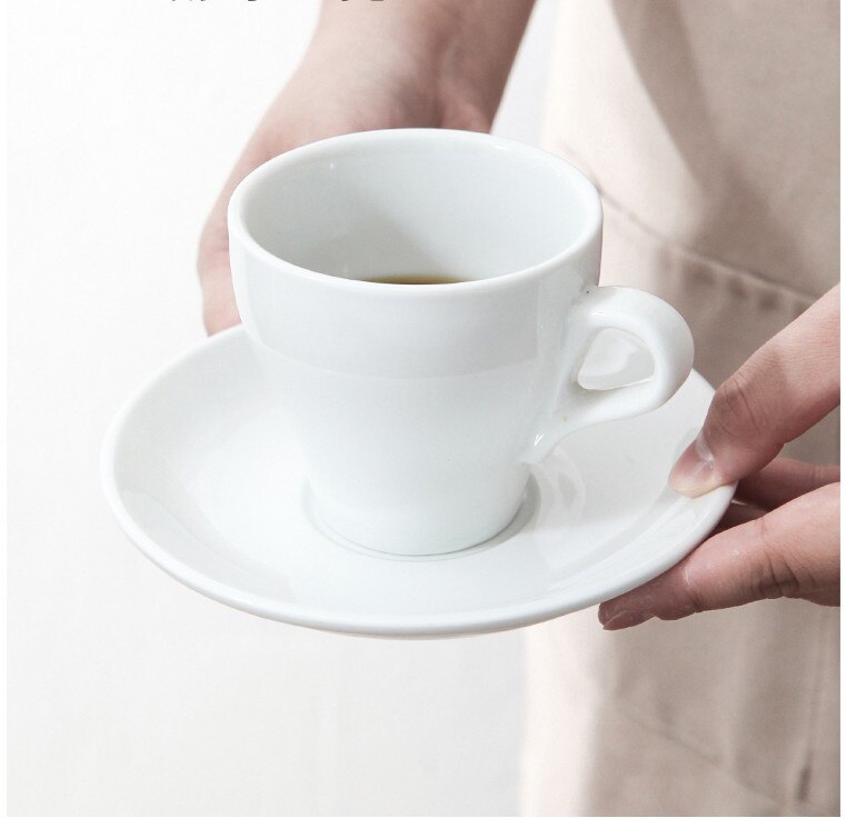 Espresso kaffekopp , 80-150ml set med keramiska kaffekoppar italienska mjölkmuggar, keramiska koppar och fat set flerfärgad valfri