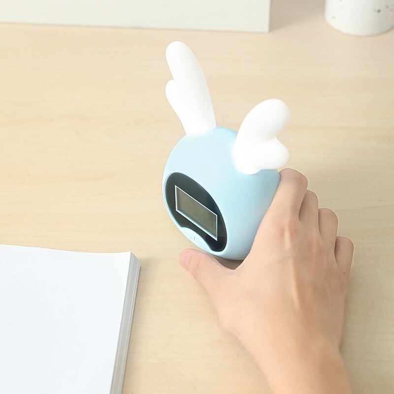 Table Clock LED Intelligence Alarm Clock Digital Snooze Wake Up Light Electronic Large Time Temperature Display
