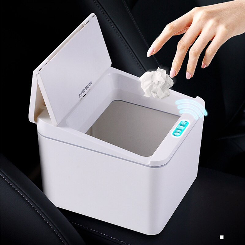 Mini poubelle à capteur de mouvement infrarouge intelligent, automatique, sans contact, poubelle pour Table, maison et cuisine