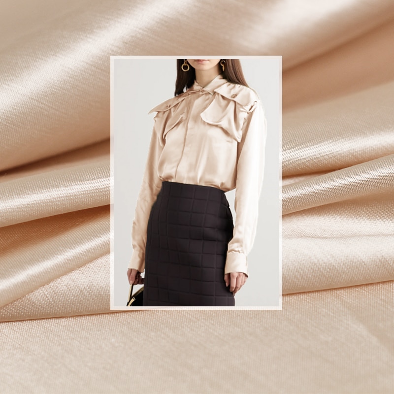 Red Raspberry Pink Colour Satin Cotton Fabrics Cotton Garment Materials Summer Women Shirts Dress Sewing Cloth