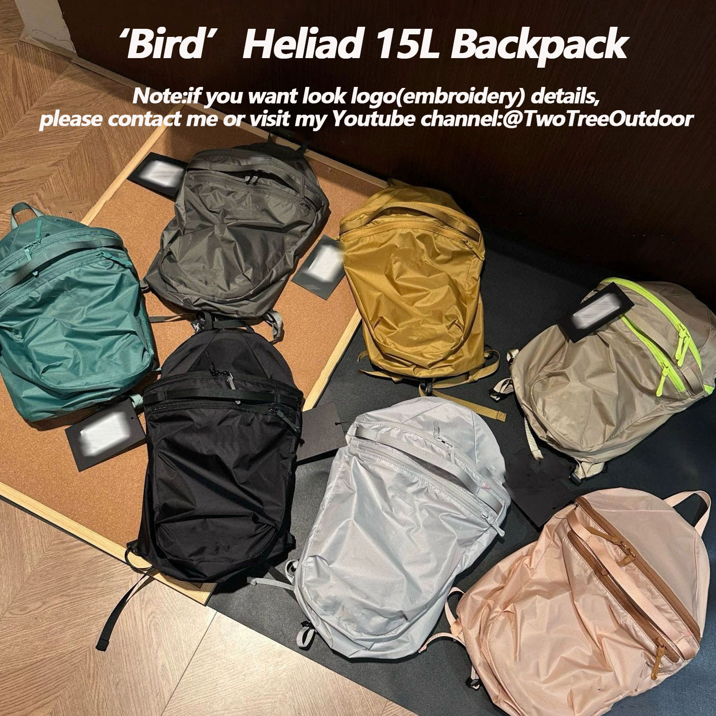 'Bird' Heliad 15L Travel backpack outdoor hiking Camping sports waterproof backpack men's and women's universal