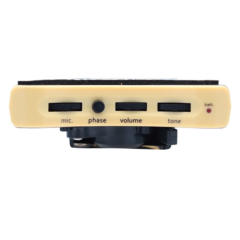Soundhole gitarr pickup vit pickup med silver piezo med output balans: Gt -a2 deluxe