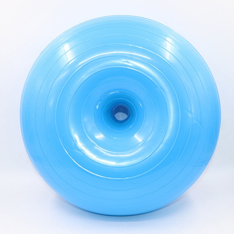 Donut-yogaball, dickwandig, explosionsgeschützt, aufblasbarer balance-fitnessball mit aufblaspumpe (ys-buy)