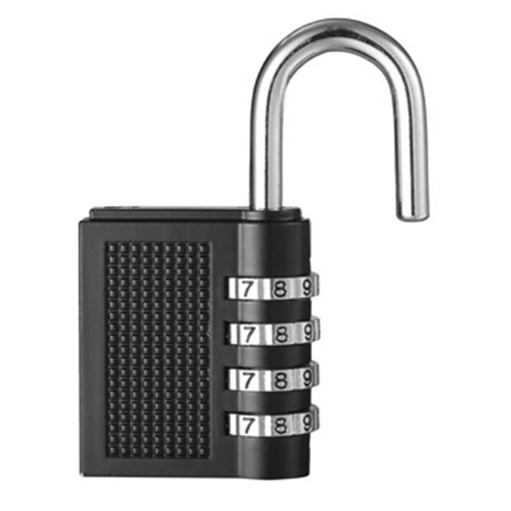 5 stks/pak 4 Dial Digit Wachtwoord Lock Combinatie Koffer Bagage Metalen Code Hangslot Zinklegering Kast Kast Locker