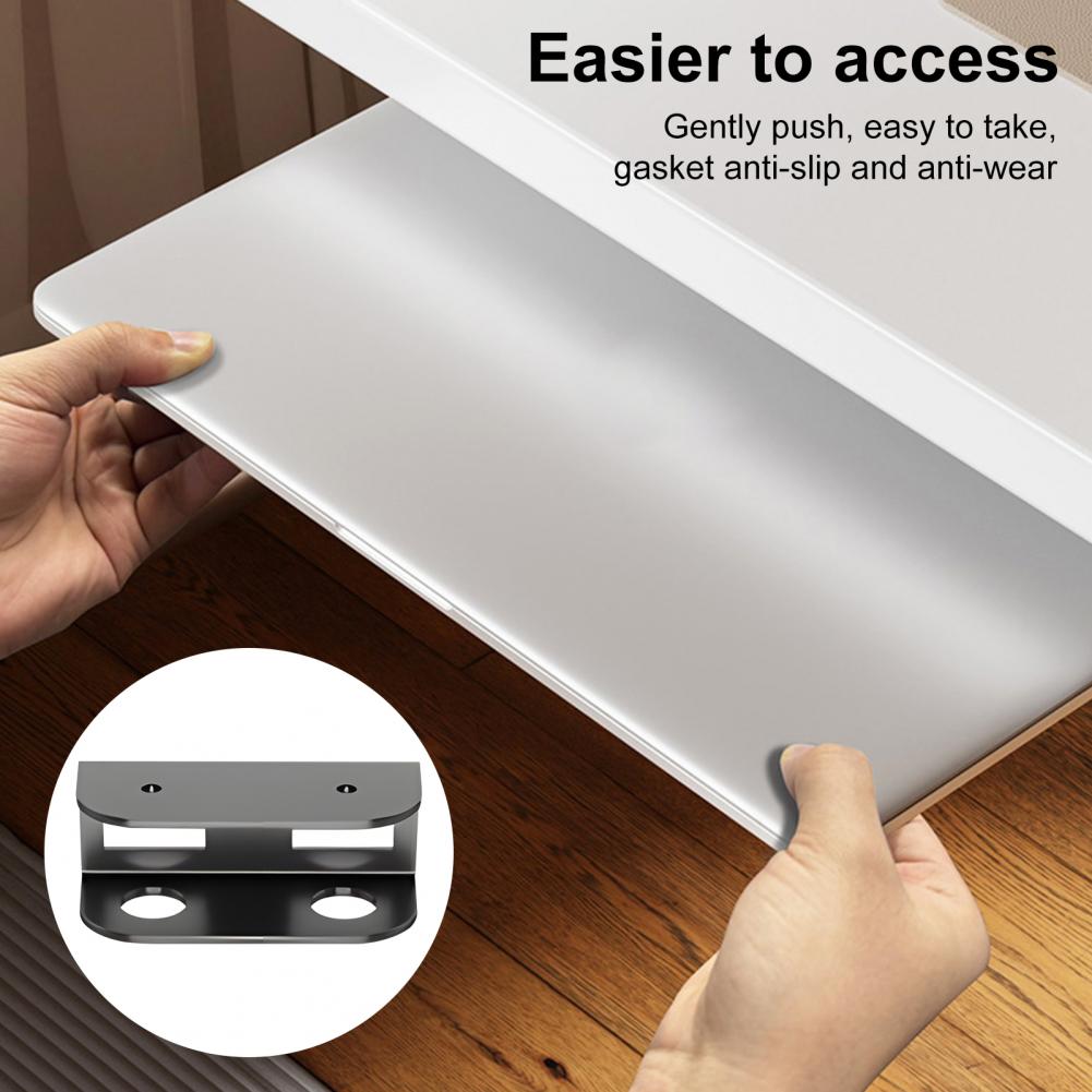 3 stuks onder bureau laptop opslagbevestiging ergonomische laptophouder veelzijdige notebookstandaard multifunctionele draagbare laptopbeugel