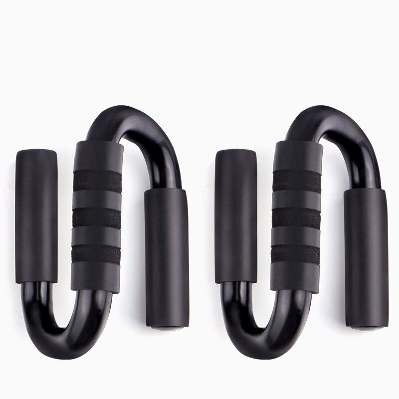 1 Pair Fitness Body Building Equipment Chest Bar S-shaped Push Up Stands Pull Press Foam Bar Home Exercise Hand Bar Chest Arms