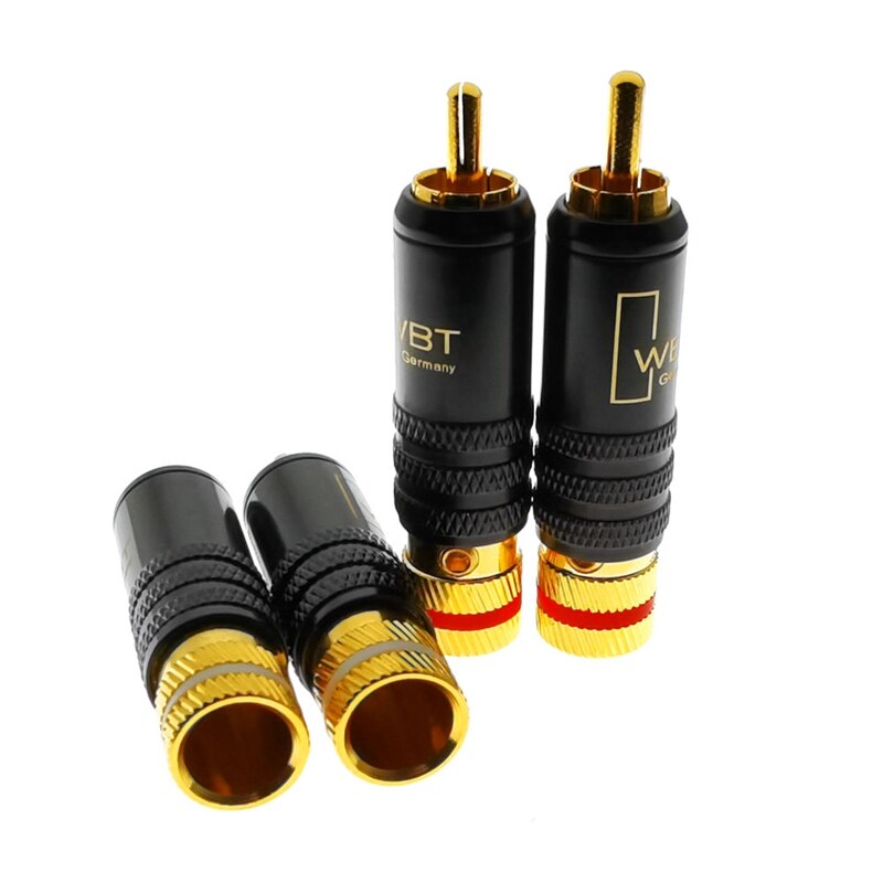 WBT-0144 Gold Überzog RCA Stecker RCA Stecker-in Typ AV o und Video Stecker Video Stecker Stecker