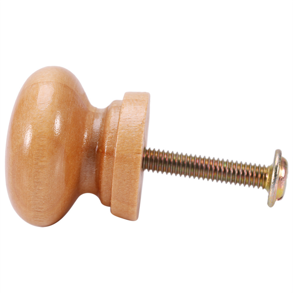 Cabinet Knobs And Handles Natural Wooden Furniture Pull Handle Kitchen Cabinet Drawer Cupboard Door Knob Furniture Handle