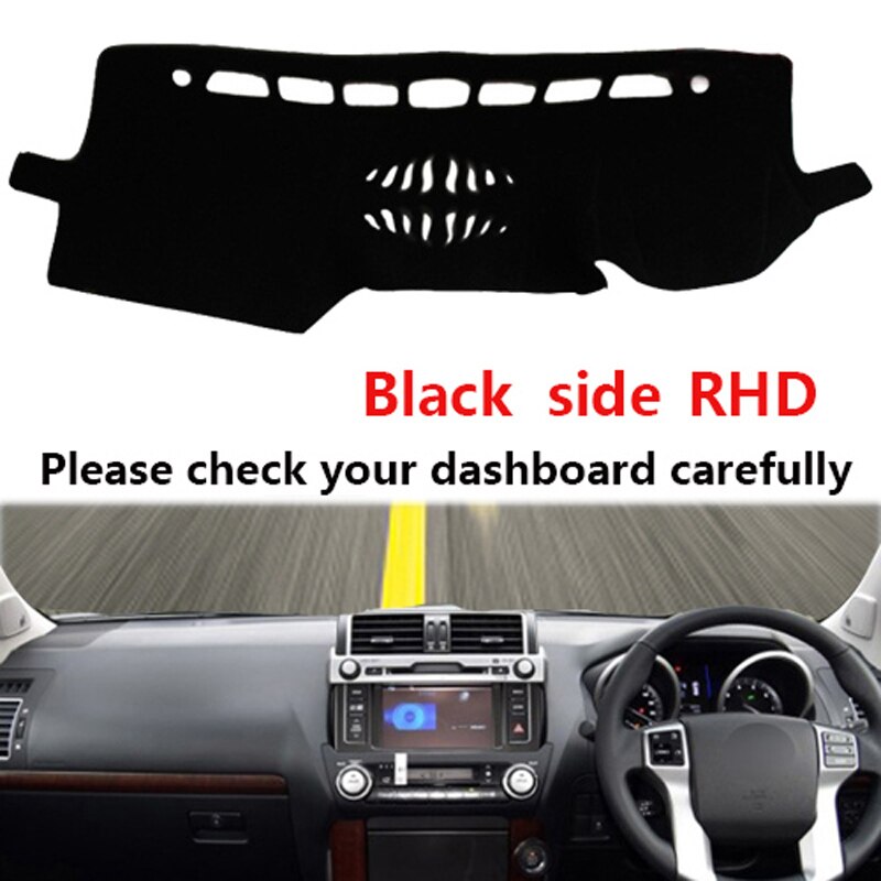 Til toyota land cruiser prado bil styling covers dashmat dash mat mat dashboard cover: Rhd sort side