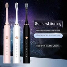 Sonic Electric Toothbrush Adult Timer Brush USB Charger Rechargeable Tooth Brushes Battery model/Replacement Heads Set