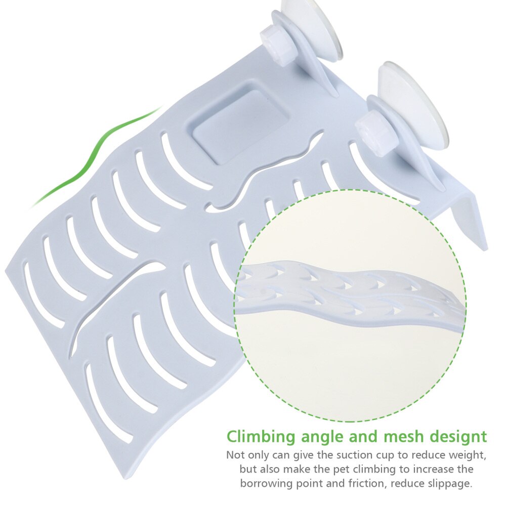 Aquatic Turtle Basking Platform Floating Turtle Dock with Feeding Dish Ramp