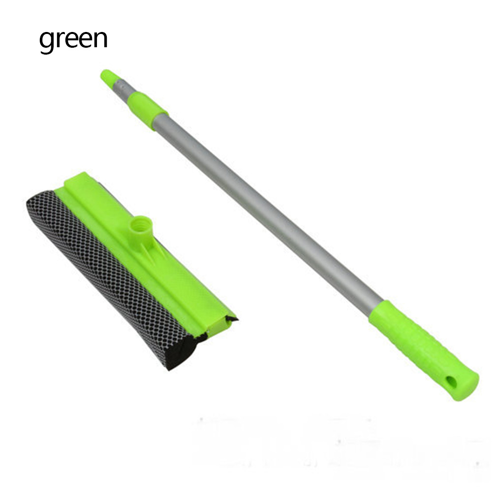 Aluminum Long Handle Window Brush Double Sides Soft Sponge Cleaner Glass Wiper Car Windows Squeegee Brushes Home Cleaning Tools: Green