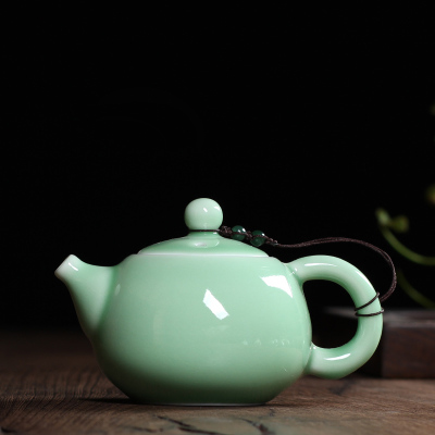 Juego de té de cerámica, tetera china antigua de arcilla yixing, glaseado craquelado, Ge Kill Longquan Celadon Zisha, artes Tay Thi: A
