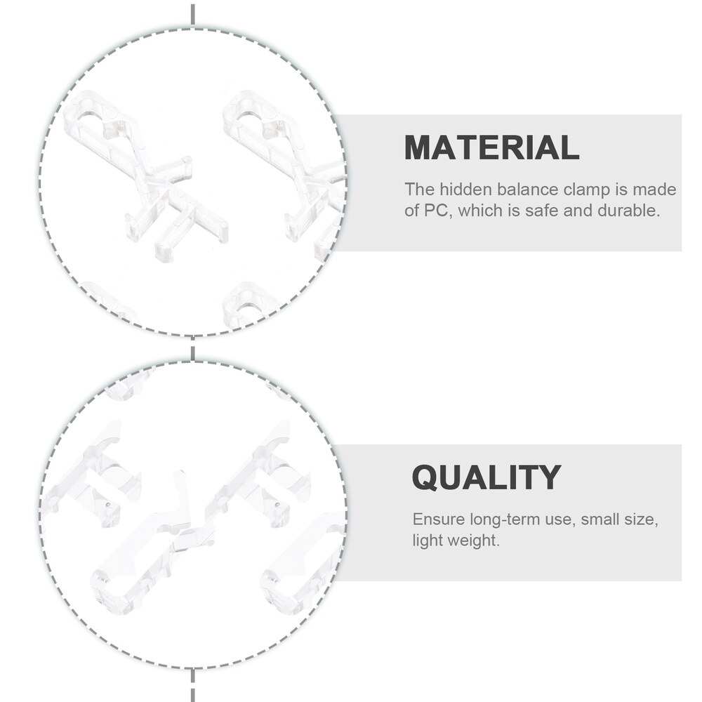 40Pcs Blind Valance Clips Window Blind Clips White Valance Retainer Clips