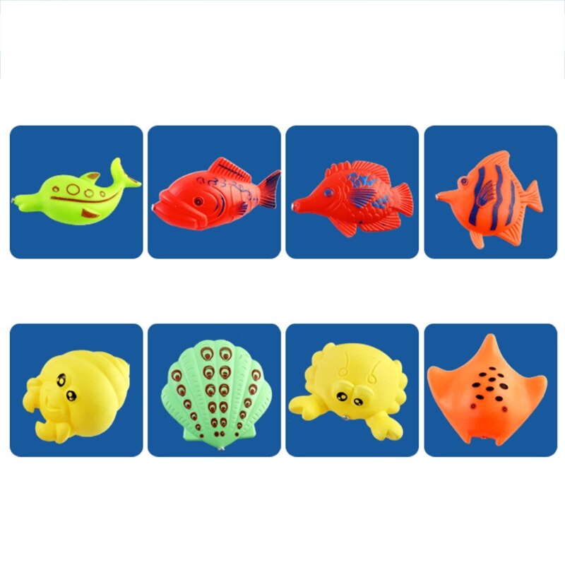 Magnetischen Angeln Spiel Badewanne Angeln Spielzeug Pädagogisches Wasser Spielen einstellen Schwimmbad Spielzeug mit Angelrute Sommer für Kleinkind