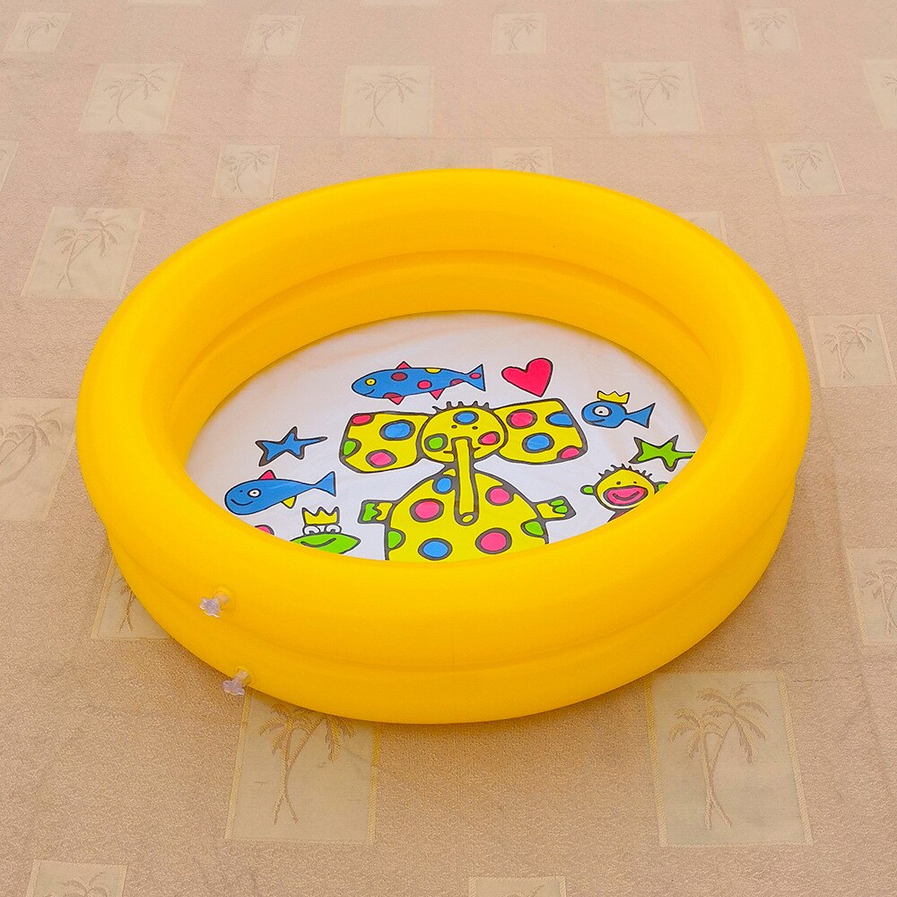 Benqing Kinderen Zwembad Water Speelgoed Baby Zwembad Ring Multi-Functionele Zwemmen Cirkel Bad Klassieke Opblaasbare Ring WF069: YELLOW