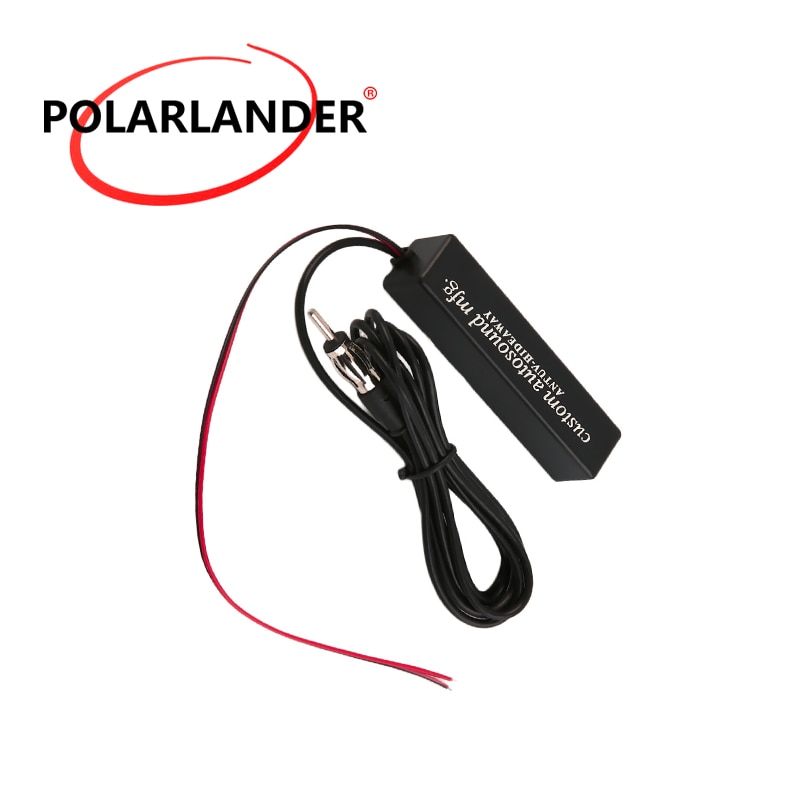 Universell bilradio fm-antenn 12v -signalantenn förbättra enhetens signalförstärkare förstärkare för marina fordon båt rv