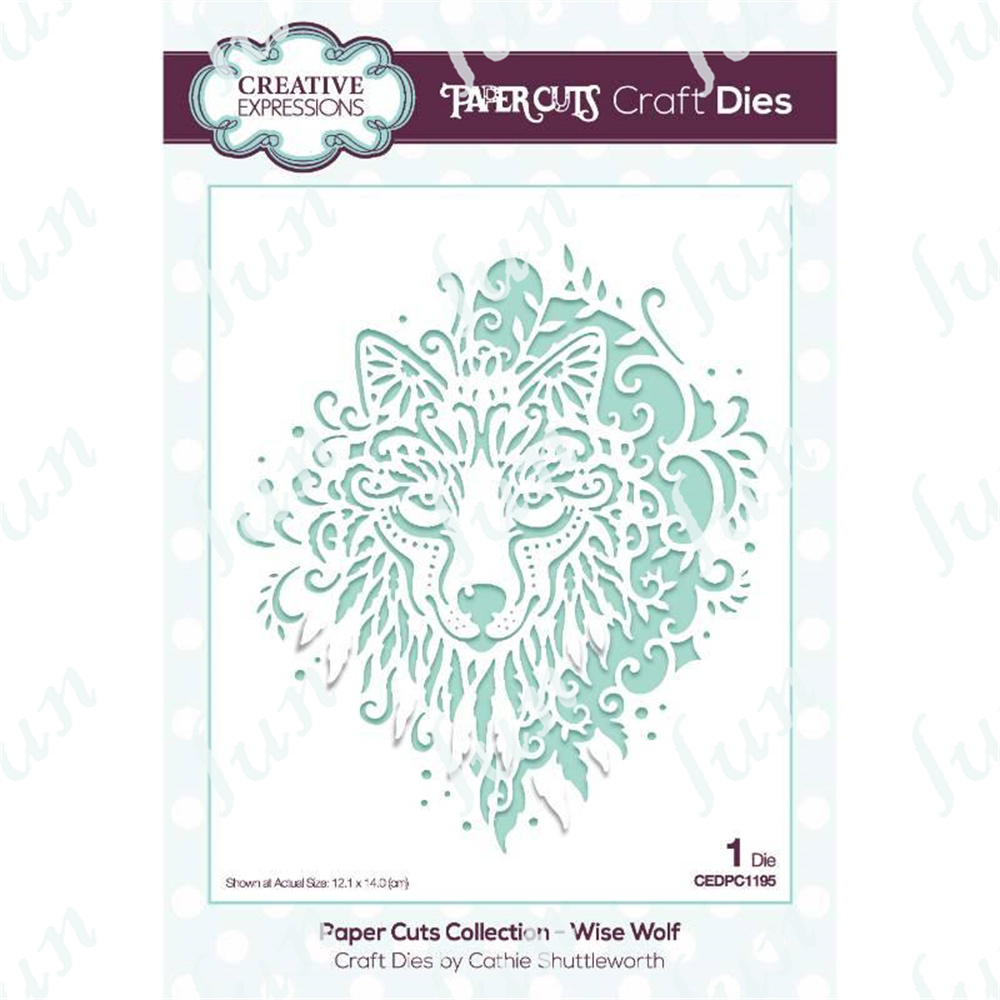 Diy 2022 Tiger Elephant Mermaid Wolf Butterfly Bunny Craft Dies Handmade Make Scrapbooking Paper Card Coloring Punch Stencil: Y4083-Dies