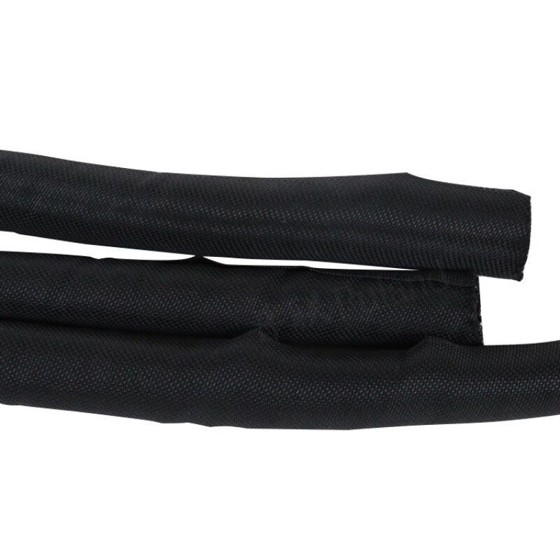 Black Id 19 Mm Uitbreidbaar Gevlochten Kabel Mouw Huisdier Zelfsluitende Geïsoleerde Flexibele Pijp Slang Buis Split Draad Wrap Lijn beschermen