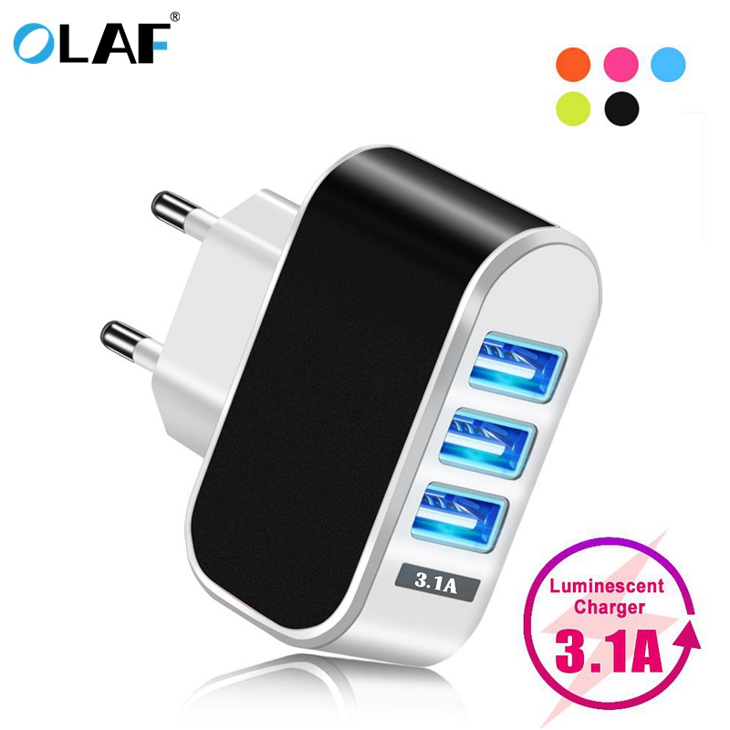 Olaf-cargador USB de carga rápida 5V2A para móvil, cargador de pared rápido para iPhone X, 8, 7, iPad, Samsung S9, Xiaomi mi 8, Huawei