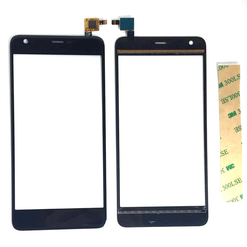 For Highscreen Easy XL/XL Pro Touch Screen Digititer Touch Panel Glass Black Color with free 3m stickers