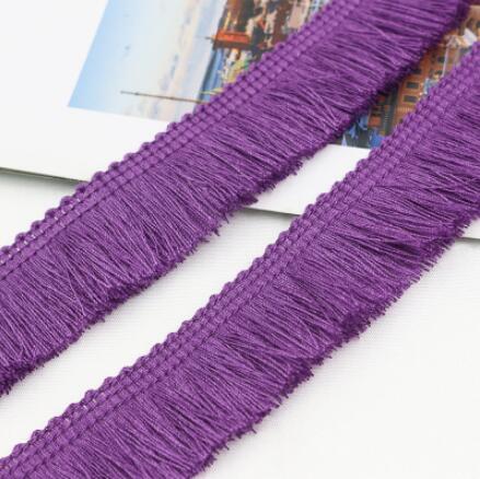 5 meter polyester fransar spetsar handgjorda kuddar kläder örhängen smycken dekoration tofsar mesh vit rosa ros 2.5cm: No13