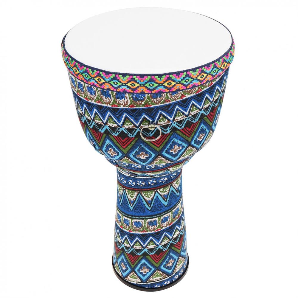8 Inch PVC Afrikaanse Djembe Trommel Kleurrijke Doek Art ABS Vat Huid Kinderen Handtrommel