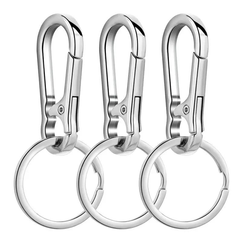 Metal Carabiner Clip Keychain Carabiner Shap Keyring Key Chain Ring Clip Holder Organizer for Home Car Keys Key Finder Women Men