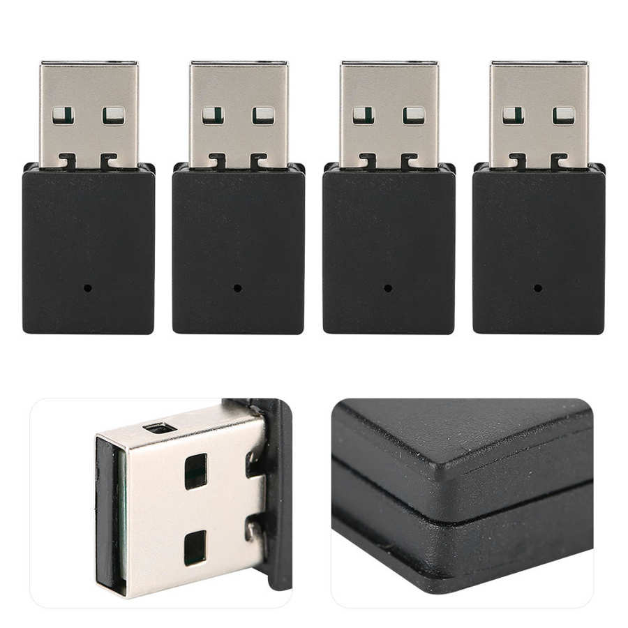 4 stk 5.0 bluetooth sender stationær computer usb laptop adapter trådløs transmission