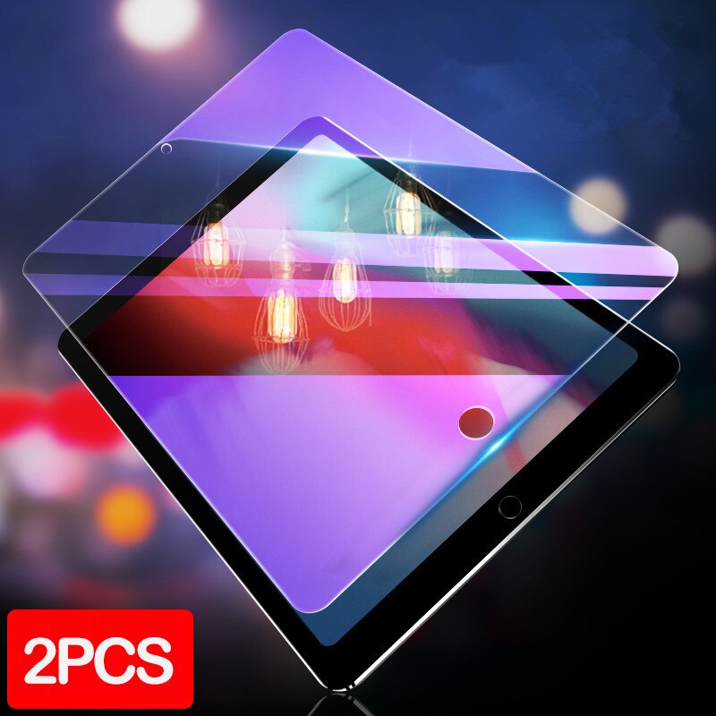 2 pcs Anti blue Light Screen Film for iPad 9.7 Air 1 2 Mini 5 4 Tempered Glass Film for iPad Pro 10.5 11 10.2 8th