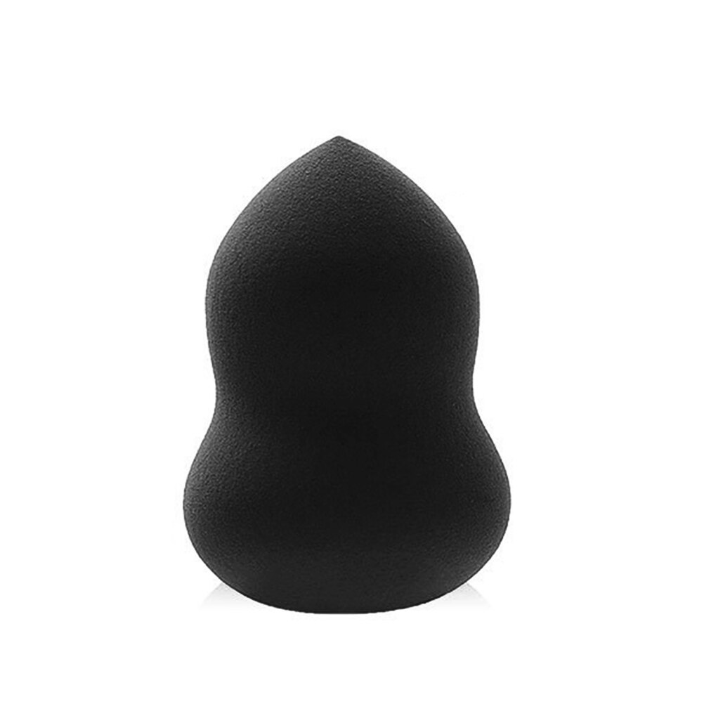 Dual-use Gourd-shaped Makeup Sponge Quickly Absorbed Beauty Sponge Makeup Blender Foundation Puff Sponge: black