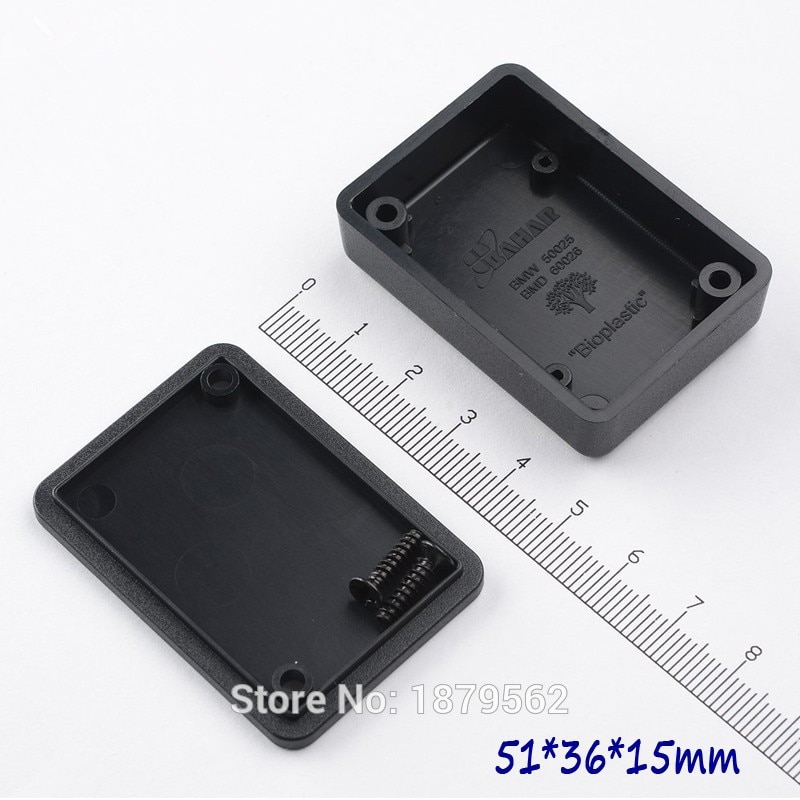 Boîte plastique de commande | Petite boîte plastique pour boîtier de PLC électronique, boîte de commutation de commande, étanche ABS, bricolage, 2 couleurs 51*36*15mm