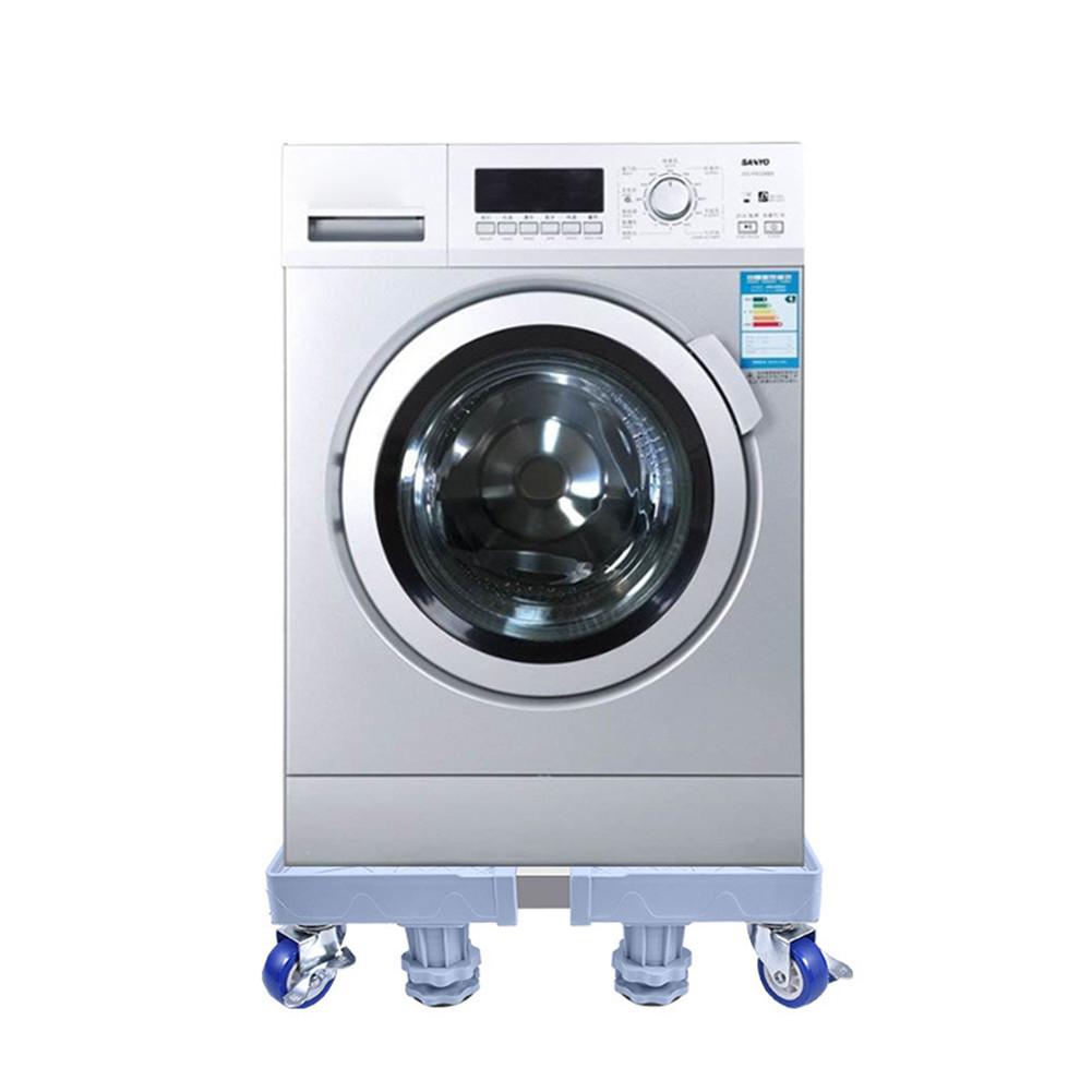 Movable Refrigerator Floor Trolley Fridge Stand Washing Machine Holder 4 Strong Feet Mobile Stand With Brake Wheels