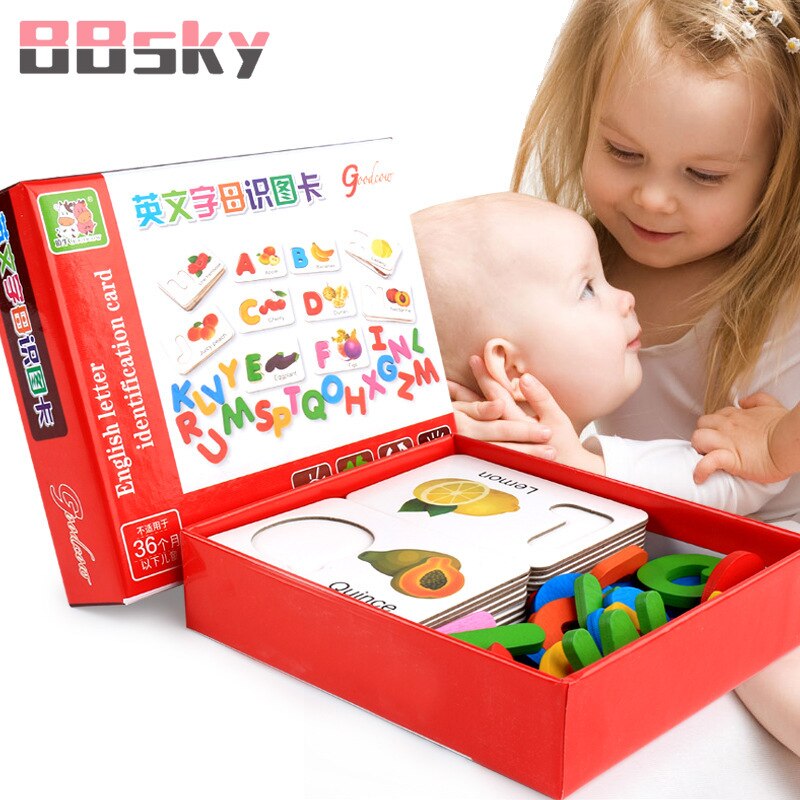 Bbsky Kids Fun Pocket Woord Flash Kaart Baby Educativos Leren Educatief Engels Tafel Spel Puzzel Speelgoed Kinderen C6
