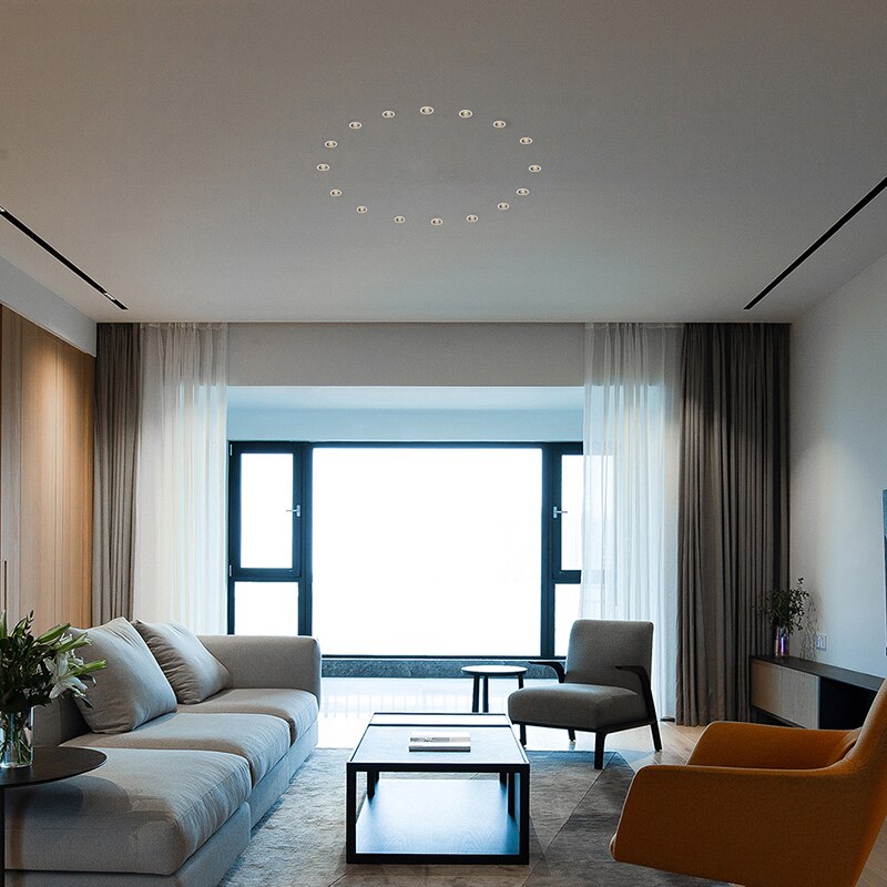 BRGT Led Mini Spot Lights Small Downlight Embedded Focos 2W5W7W Starlight Ceiling Lamp For Cabinet Display Wine Indoor Lighting