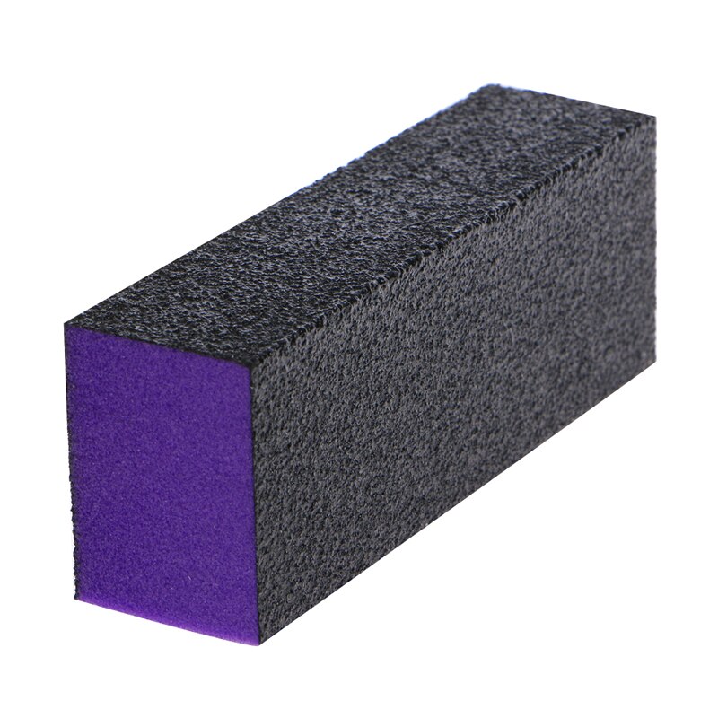 10 stuks zwarte paarse buffer polijst schuurblok vijlen korrel nail art gereedschap set 28ta