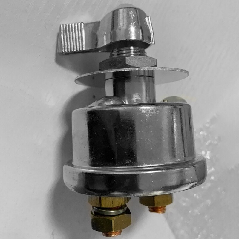 High Current Master Battery Disconnect Switch with Faceplate Battery Power Cut Isolator for Car, RV and Boat