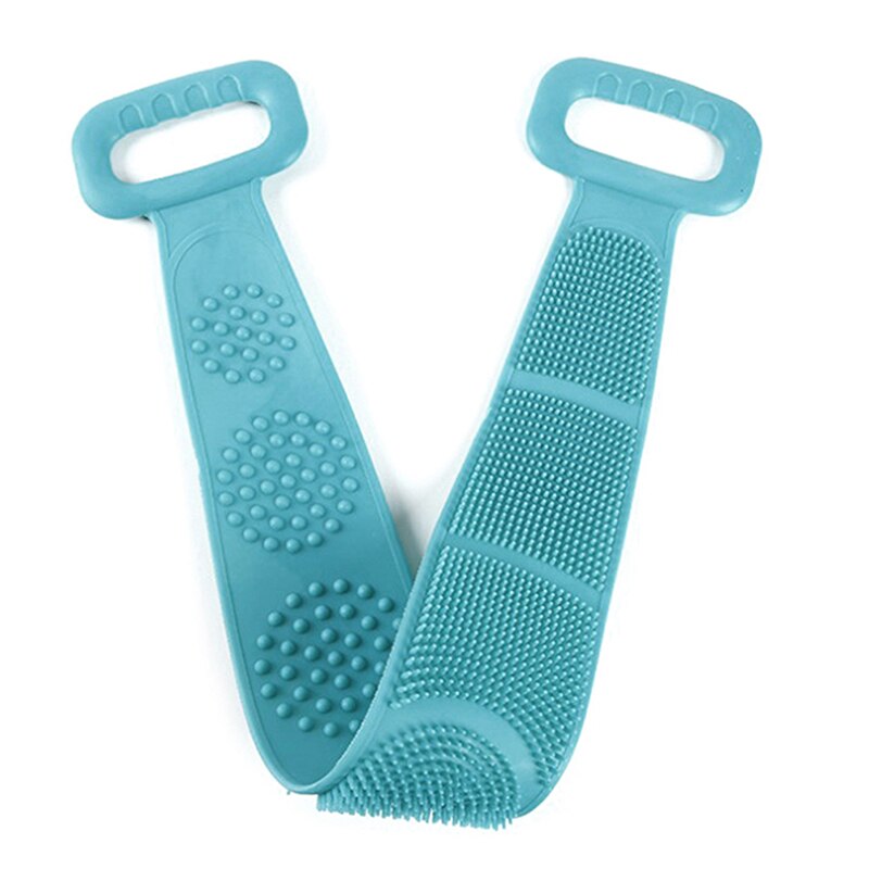 Bath Shower Bath Belt Exfoliating Back Brush Belt Wash Clean Bath Scrub Belt Towel In Stock Silicone Body Brush