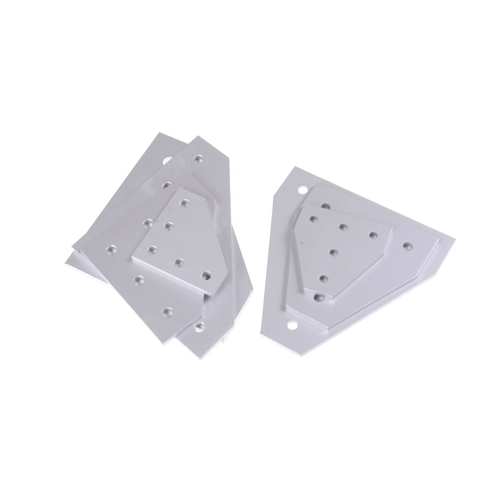 6063-T6 Joint Board Plate Corner Angle Bracket Connection Joint Strip For Aluminum Profile With 5Holes
