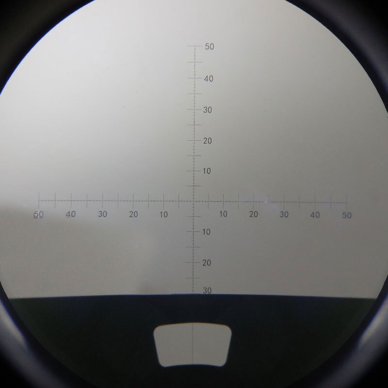 912 DIV 0.1mm Optical Glass Reticle Microscope Micrometer Calibration Slide Ruler mm Scale for Telescope